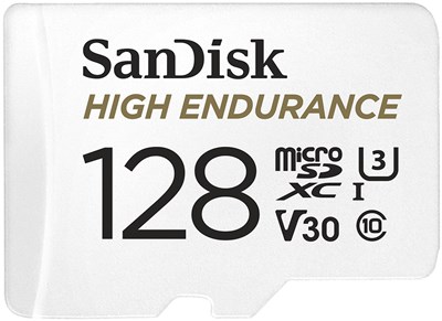 SANDISK 128GB HIGH ENDURANCE MICROSD CARD FOR DASH CAMS