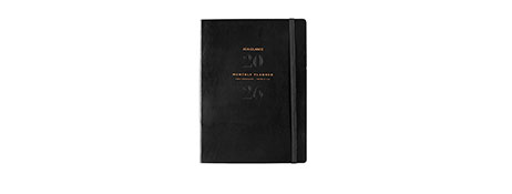 AT-A-GLANCE 2026 SIGNATURE A4 BLACK DIARY WITH COPPER ACCENTS