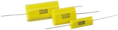 RT COMPONENTS (ASSUMED MANUFACTURER) 250V AXIAL NON-POLAR CAPACITORS FOR HIGH-QUALITY AUDIO CROSSOVERS