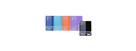 GENERIC 400 PAGE SPIRAL NOTEBOOK - ASSORTED COLOURS