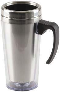 GENERIC/UNSPECIFIED MANUFACTURER 500ML DOUBLE WALL INSULATED TRAVEL MUG - KEEP DRINKS HOT/COLD
