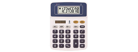 UNSPECIFIED MANUFACTURER RELIABLE 8-DIGIT DESKTOP CALCULATOR WITH DUAL POWER