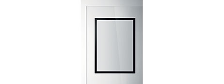 DURAFRAME SUN A3 STATIC CLING GLASS INFOFRAME - BLACK