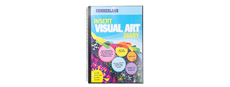 UNKNOWN MANUFACTURER A3 BLACK VISUAL ART DIARY - ACID-FREE CARTRIDGE PAPER