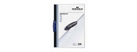 UNSPECIFIED MANUFACTURER DARK BLUE A4 DOCUMENT FILE WITH SWING CLIP CLOSURE