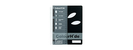 GENERIC A5 2-SUBJECT SPIRAL NOTEBOOK WITH 300 PERFORATED PAGES