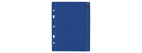 COLOURHIDE A5 CLASSIC BLUE ZIPPER BINDER POUCH FOR STATIONERY STORAGE