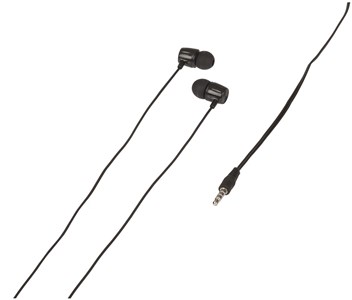 GENERIC AUDIO SOLUTIONS RELIABLE WIRED IN-EAR HEADPHONES WITH STANDARD 3.5MM JACK