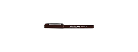 ARTLINE 200 DARK BROWN FIBRE PEN - INSTANT DRY WRITING
