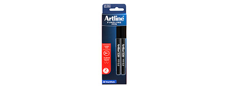 ARTLINE 220 BLACK FINE LINER PEN - 0.2MM SUPERFINE TIP