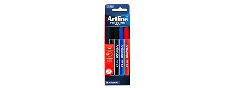 ARTLINE 220 SUPERFINE TIP WRITING PENS - ASSORTED COLOURS
