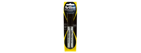 ARTLINE 250 FINE LINE PERMANENT MARKER - BLACK 0.4MM NIB