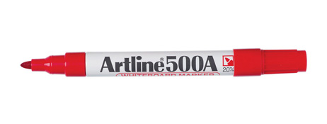 ARTLINE 500A RED DRY ERASE MARKER - BOLD & LOW ODOUR