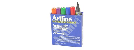 ARTLINE 577 BULLET TIP MARKER ASSORTED COLOURS - DRY SAFE INK