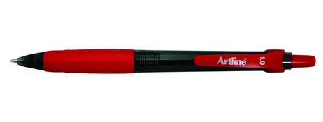 ARTLINE IKONIC RED BALLPOINT PEN - SMOOTH 1.0MM WRITING