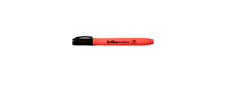 ARTLINE SUPREME RED HIGHLIGHTER - SMOOTH CHISEL TIP FOR BRIGHT NOTES