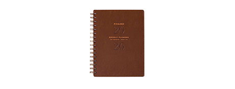 AT-A-GLANCE SIGNATURE A5 2026 WEEKLY PLANNER - BROWN