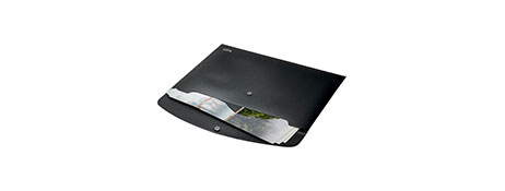 DOCULOPE BLACK PP DOCUMENT WALLET FOR A4 FILES - ECO-FRIENDLY