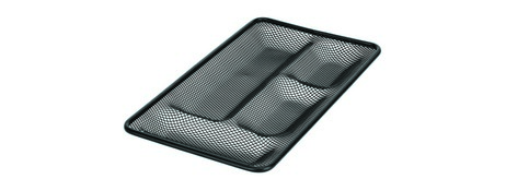 UNSPECIFIED MANUFACTURER STYLISH BLACK METAL DESK ORGANISER & DRAWER TIDY FOR HOME OFFICE