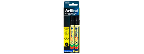 GENERIC/UNSPECIFIED MANUFACTURER PERMANENT MARKER BLACK INK - ALUMINIUM BARREL, 1.5MM BULLET NIB