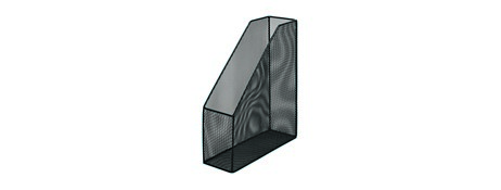 UNSPECIFIED MANUFACTURER STYLISH BLACK STEEL MESH MAGAZINE FILE FOR HOME & OFFICE