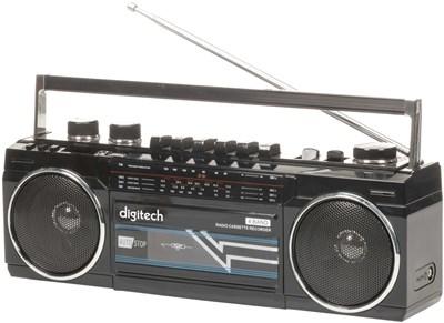 GENERIC AUDIO RETRO BLUETOOTH BOOMBOX WITH CASSETTE PLAYER & RECORDER