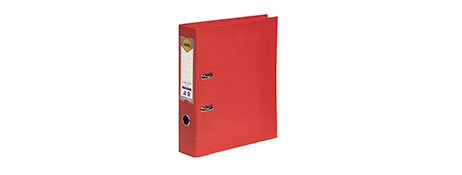 MARBIG BRIGHT RED A4 LEVER ARCH FILE - 75MM CAPACITY