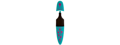 UNKNOWN MANUFACTURER TURQUOISE CHISEL TIP HIGHLIGHTER - BRIGHT GERMAN INK