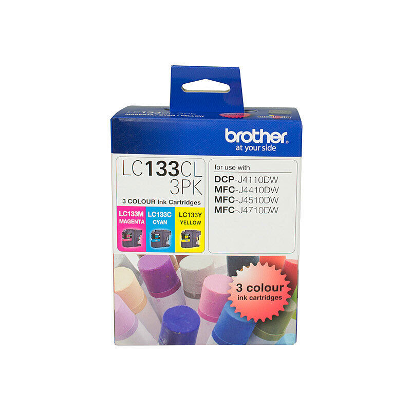 Brother Genuine LC133 Cyan Ink Cartridge for Vivid Prints