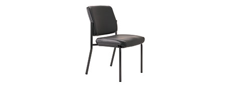 BURO LINDIS BLACK GUEST CHAIR - STACKABLE CONFERENCE SEATING