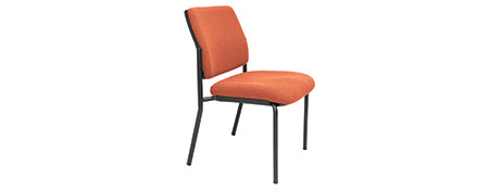 BURO LINDIS ORANGE GUEST CHAIR - STACKABLE MEETING SEATING