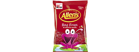 ALLEN'S RED FROGS 1.3KG PARTY BAG - SWEET TREAT FOR GERALDTON
