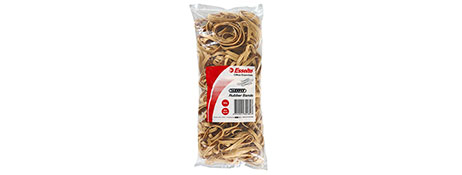 ESSELTE SIZE 63 RUBBER BANDS - 500G BAG FOR OFFICE & HOME