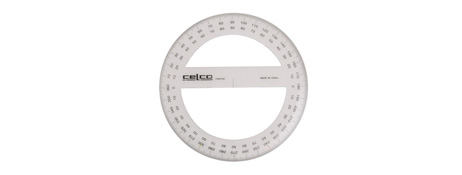 UNSPECIFIED MANUFACTURER DURABLE FULL CIRCLE PROTRACTOR FOR PRECISION MEASURING