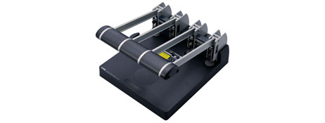 CARL HEAVY-DUTY 4-HOLE PUNCH, 145 SHEET CAPACITY