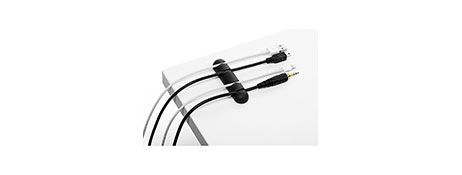 CAVOLINE SELF-ADHESIVE USB CABLE CLIPS - GRAPHITE (4 PACK)