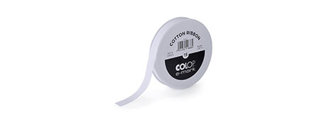 COLOP E-MARK® COTTON RIBBON FOR CUSTOM PRINTING | 25M ROLLS