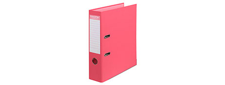 COLOURHIDE A4 WATERMELON LEVER ARCH FILE FOR EASY FILING