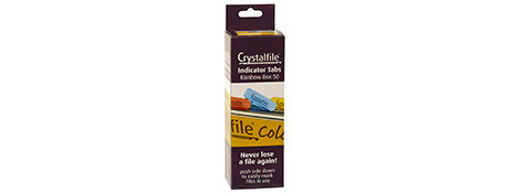 CRYSTALFILE CLEAR FILE TABS FOR EASY SUSPENSION FILING (BOX OF 50)