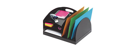 UNSPECIFIED MANUFACTURER CURVED DESKTOP FILE SORTER FOR A4 & FOOLSCAP STORAGE