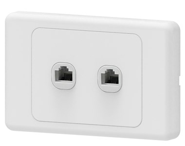 UNSPECIFIED MANUFACTURER DUAL RJ45 ETHERNET DATA SOCKET FOR RELIABLE HOME NETWORKING