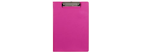 UNSPECIFIED MANUFACTURER DURABLE PINK POLYETHYLENE FILE FOLDER WITH WIRE CLIP