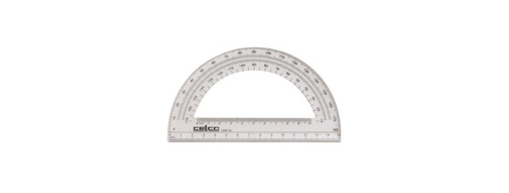 UNSPECIFIED MANUFACTURER STRONG PLASTIC SEMI CIRCLE PROTRACTORS FOR ACCURATE MEASURING