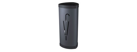 UNSPECIFIED MANUFACTURER STYLISH POWDER COATED UMBRELLA STAND | BLACK OR SILVER