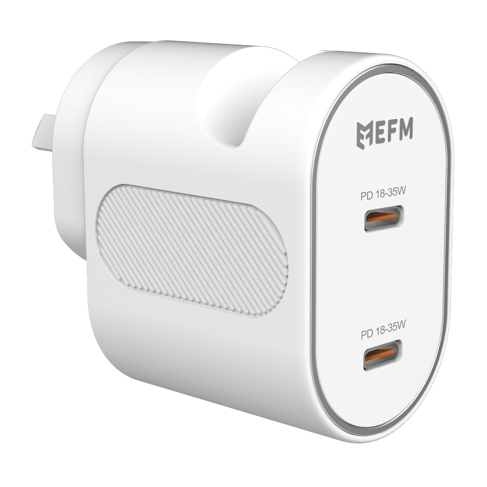 EFM 35W DUAL PORT PD PPS WALL CHARGER FOR FAST CHARGING
