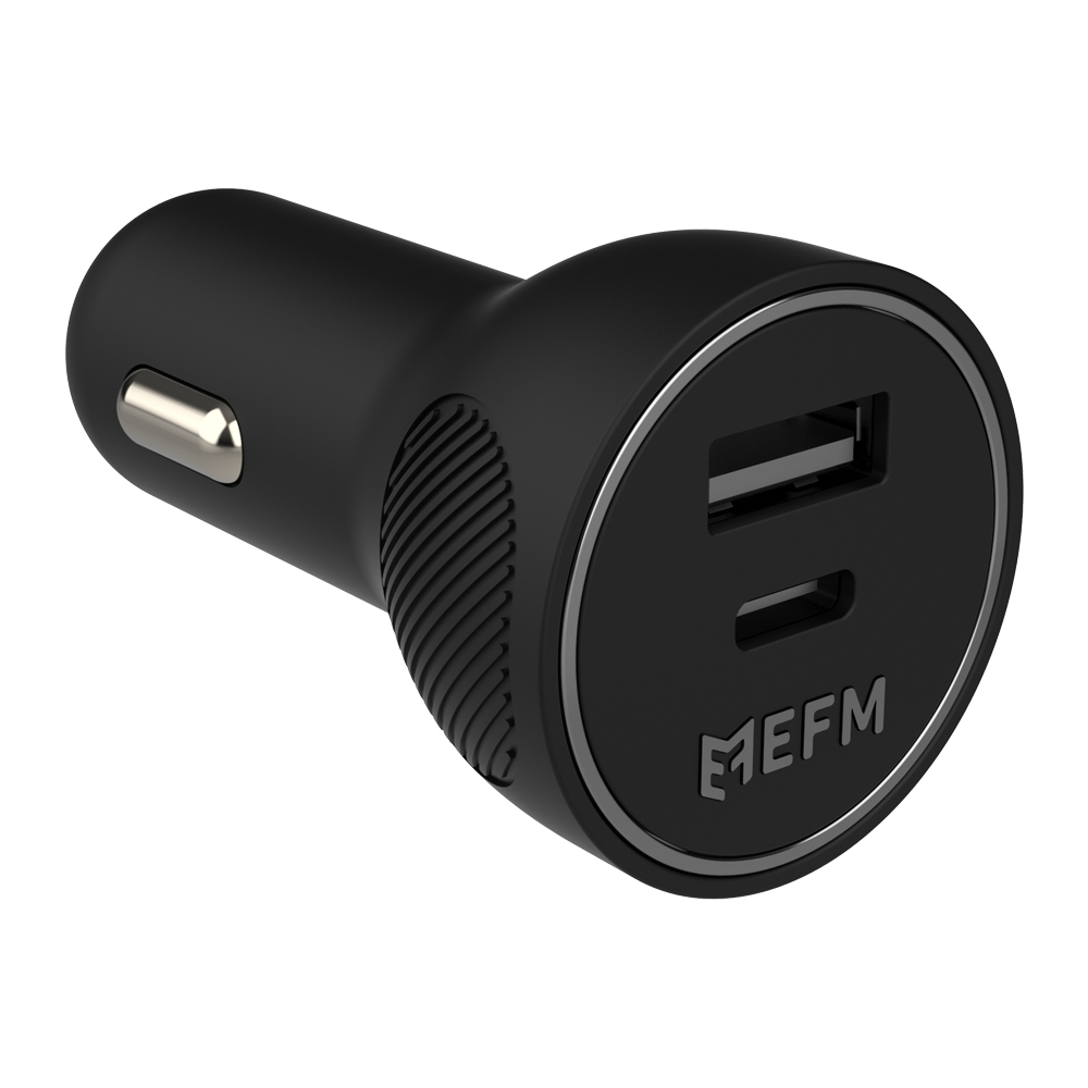 EFM 48W DUAL PORT CAR CHARGER WITH PD & PPS