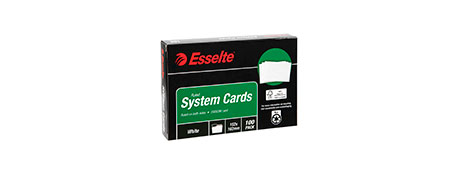 ESSELTE SYSTEM CARDS 6X4 RULED 200GSM FOR ORGANISING NOTES