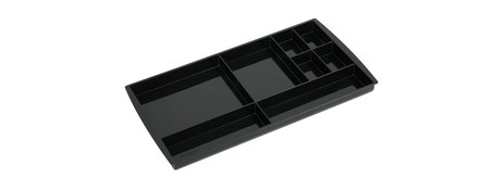 ESSELTE NOUVEAU BLACK DESK DRAWER ORGANISER SET FOR HOME OFFICE