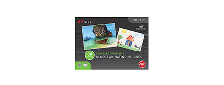 GBC A3 80 MICRON LAMINATING POUCHES FOR DOCUMENT PROTECTION
