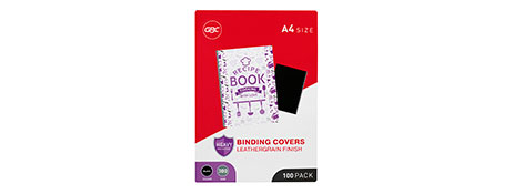 GBC PREMIUM EMBOSSED LEATHER LOOK BINDING COVERS - 300GSM